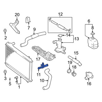 Toyota OE - Engine Coolant Pipe