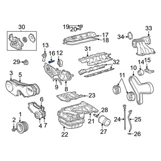 Toyota OE - Engine Timing Belt Tensioner Pulley Bolt