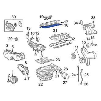 Toyota OE - Right Engine Valve Cover Gasket