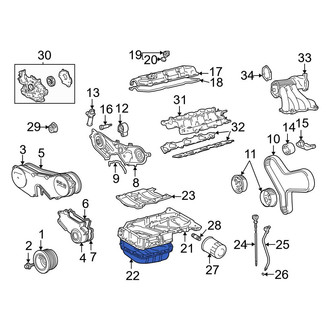 Toyota OE - Lower Engine Oil Pan