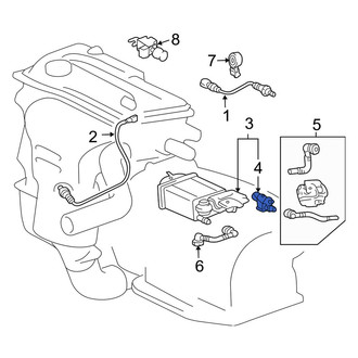 Toyota OE - Exhaust Gas Recirculation (EGR) Vacuum Delay Valve