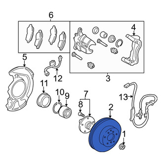 Toyota OE - Front Disc Brake Rotor