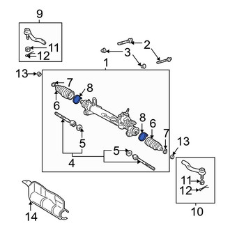Toyota OE - Inner Rack and Pinion Bellows Clamp