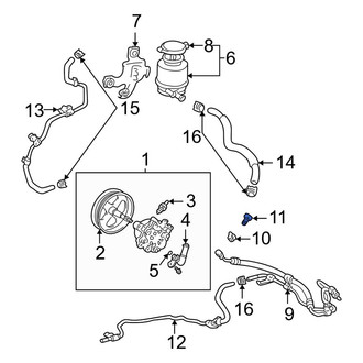 Toyota OE - Power Steering Pressure Line Bolt
