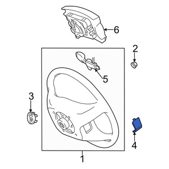 Toyota OE - Left Steering Wheel Back Cover