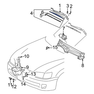 Toyota OE - Front Left Wiper Blade