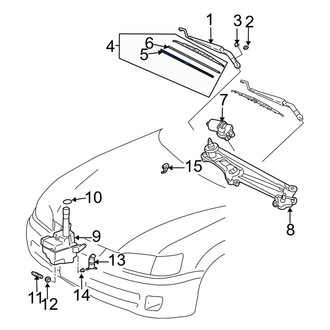 Toyota OE - Left Wiper Blade Refill