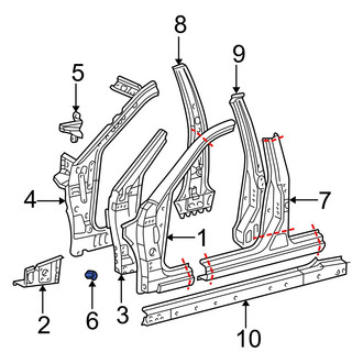 Toyota OE - Instrument Panel Mounting Bracket