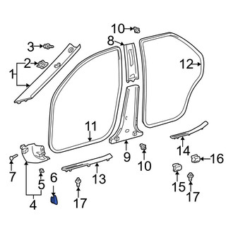 Toyota OE - Trunk Trim Panel Clip