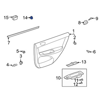 Toyota OE - Rear Door Window Switch