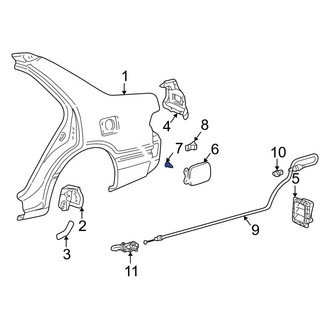 Toyota OE - Fuel Filler Door Rivet