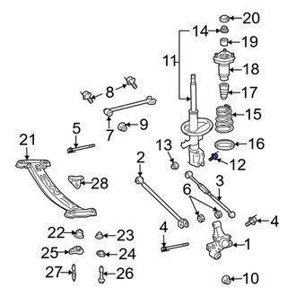 Toyota OE - Suspension Strut Bolt