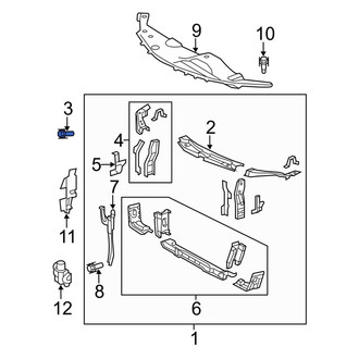 Toyota OE - Radiator Support Tie Bar Bolt