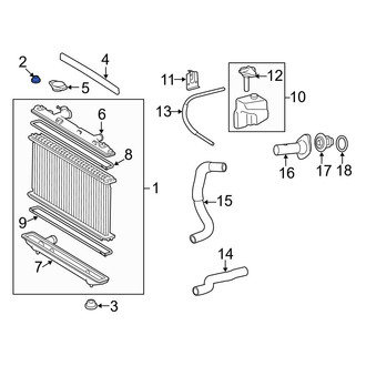 Toyota OE - Upper Radiator Insulator