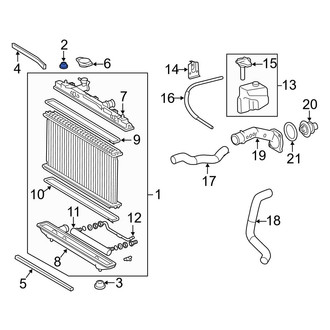 Toyota OE - Upper Radiator Insulator