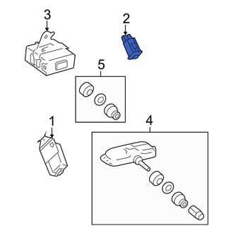 Toyota OE - Tire Pressure Monitoring System (TPMS) Reset Switch