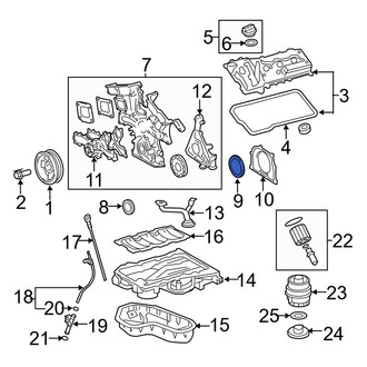 Toyota OE - Rear Engine Crankshaft Seal