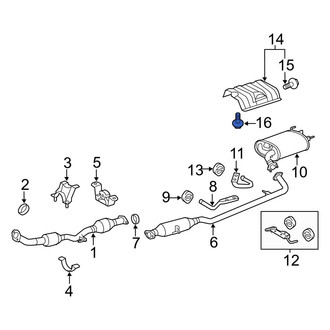 Toyota OE - Floor Pan Heat Shield Bolt
