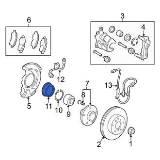 Toyota OE - Front Wheel Bearing Dust Cap