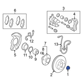 Toyota OE - Rear CV Joint Nut