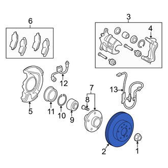 Toyota OE - Front Disc Brake Rotor