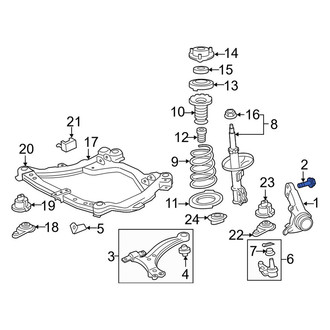 Toyota OE - Suspension Strut Bolt