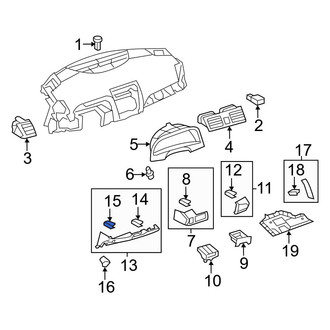 Toyota OE - Console Trim Panel Clip