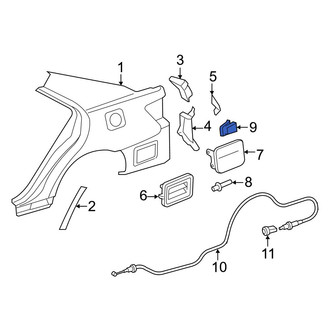 Toyota OE - Fuel Door Spring