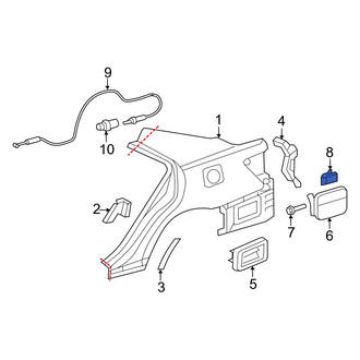 Toyota OE - Fuel Door Spring