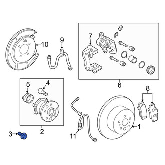 Toyota OE - Axle Hub Mounting Bolt