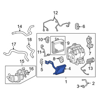Toyota OE - Front HVAC Heater Core