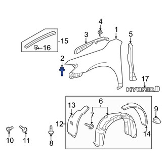 Toyota OE - Fender Support Bolt