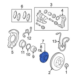 Toyota OE - Front Wheel Hub