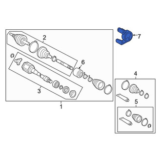 Toyota OE - Front CV Axle Shaft Carrier Bearing