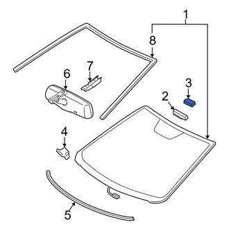 Toyota OE - Front Windshield Spacer