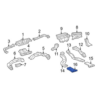 Toyota OE - Rear Left Instrument Panel Air Duct