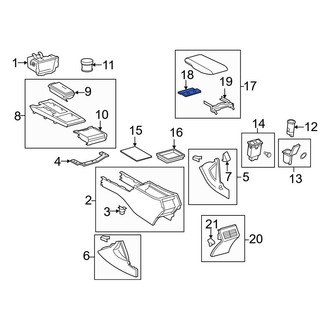Toyota OE - Center Center Console Latch