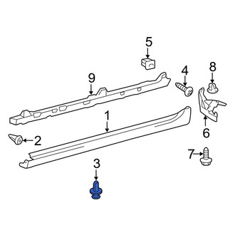 Toyota OE - Lower Rocker Panel Molding Clip