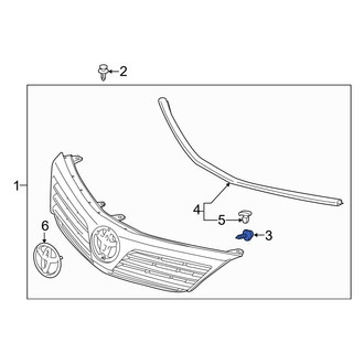 Toyota OE - Inner Grille Screw