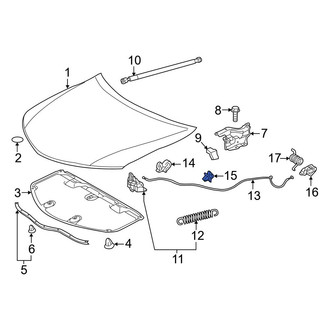 Toyota OE - Hood Release Cable Clamp