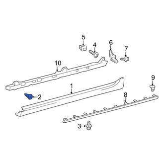 Toyota OE - Rocker Panel Molding Clip