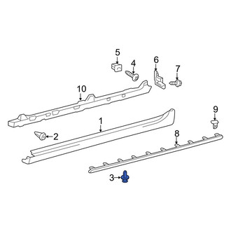 Toyota OE - Mud Flap Clip