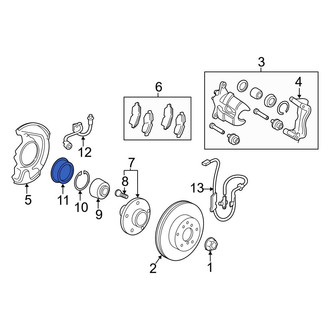 Toyota OE - Front Wheel Bearing Dust Cap