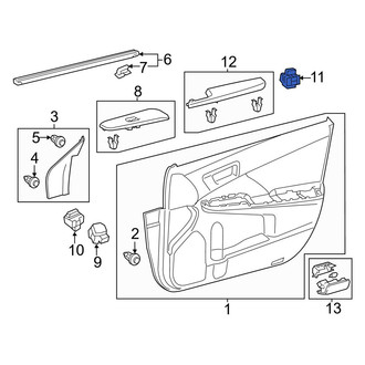 Toyota OE - Front Left Door Lock Switch
