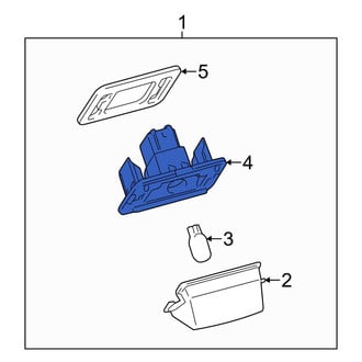 Toyota OE - Rear License Plate Light Assembly