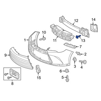 Toyota OE - Front Bumper Impact Bar Bolt