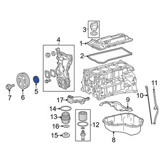 Toyota OE - Rear Engine Crankshaft Seal