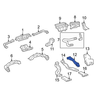 Toyota OE - Rear Left Lower Instrument Panel Air Duct