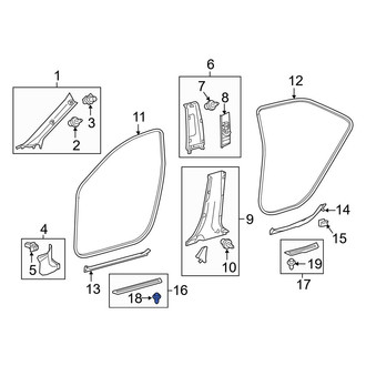 Toyota OE - Bumper Corner Cover Clip