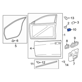 Toyota OE - Rear Door Panel Insulation